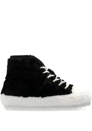 Marni faux-fur high-top sneakers - Black