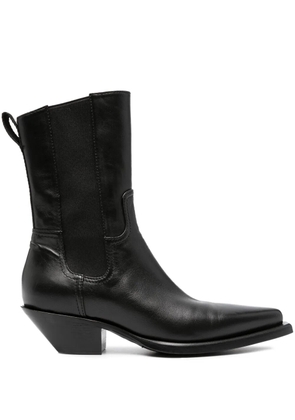 Premiata 50mm leather ankle boots - Black