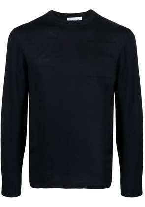 ERALDO crew-neck wool-blend jumper - Blue