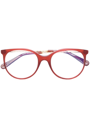 Chloé Eyewear round frame glasses - Red