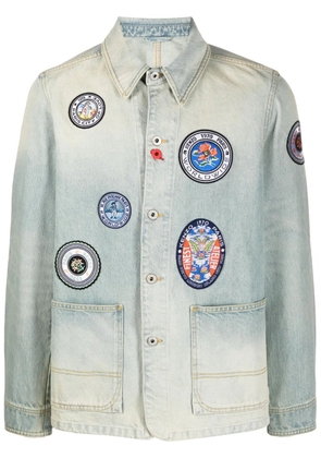 Kenzo Travel badge denim jacket - Blue
