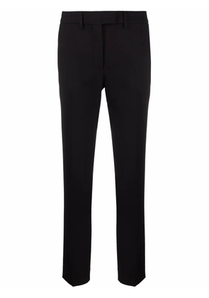 Incotex mid-rise straight-leg trousers - Black
