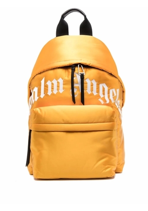 Palm Angels curved-logo backpack - Yellow