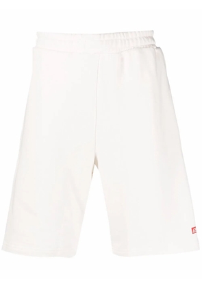 Diesel logo-patch track shorts - Neutrals
