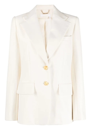 Chloé embossed-buttons single-breasted blazer - Neutrals