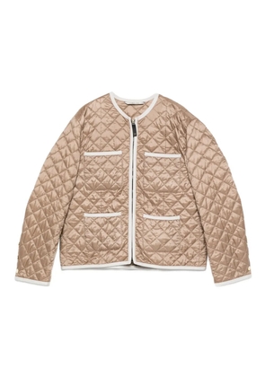 Max Mara CELESTE quilted pocket jacket - Brown