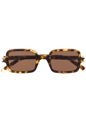 Saint Laurent Eyewear tortoiseshell square sunglasses - Brown