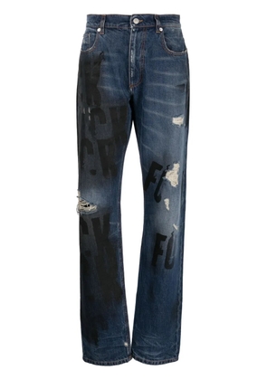 1017 ALYX 9SM distressed-effect straight-leg jeans - Blue