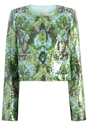 Cinq A Sept Sequin Damask Aspen jacket - Blue