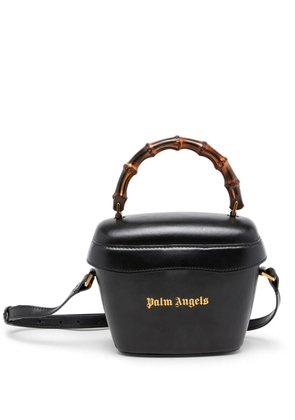 Palm Angels Bamboo padlock tote bag - Black