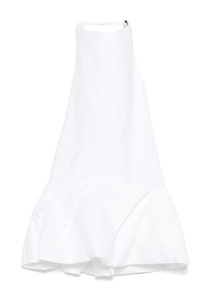 Magda Butrym halterneck pleated blouse - White