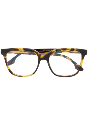 Victoria Beckham Eyewear rectangular tortoiseshell glasses - Brown