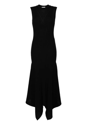 AMI Paris godet merino wool midi dress - Black