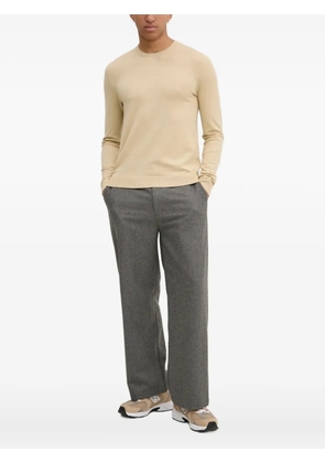 HUGO round-neck long-sleeve sweater - Neutrals
