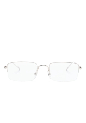 Cartier Eyewear rectangular-frame metal glasses - Silver
