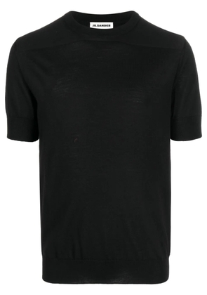 Jil Sander short-sleeve wool T-shirt - Black