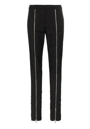 Givenchy zip front detailed trousers - Black