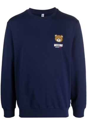 Moschino Leo Teddy-print sweatshirt - Blue