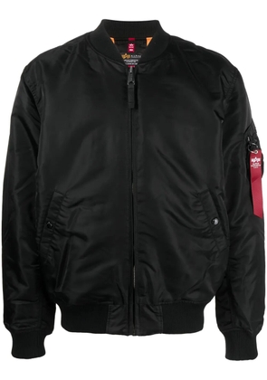 Alpha Industries embroidered-design bomber jacket - Black