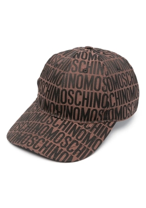 Moschino jacquard logo-motif baseball cap - Black