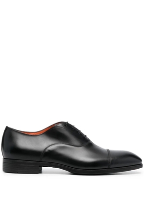 Santoni leather Oxford shoes - Black