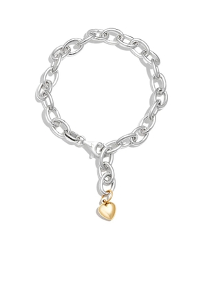 Loren Stewart Puff Heart chain-link bracelet - Silver