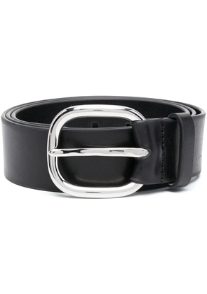 DSQUARED2 palladium-buckle leather belt - Black