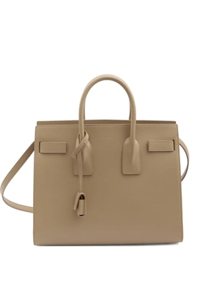 Saint Laurent Sac De Jour embossed handles small tote bag - Neutrals