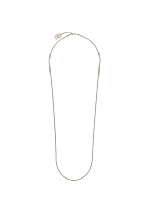 Saint Laurent logo-plaque necklace - Silver