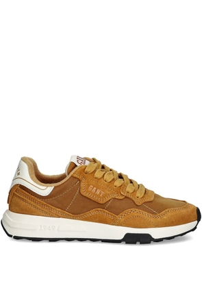 Gant suede panelled sneakers - Yellow
