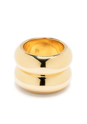 Uncommon Matters Breve double-band ring - Gold