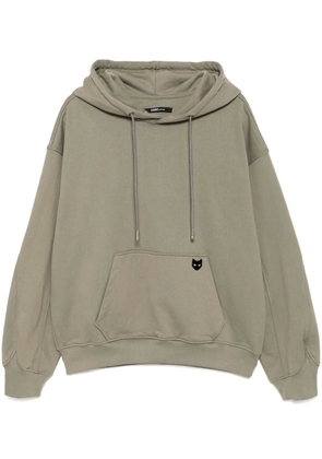 ZZERO BY SONGZIO pigment washed hoodie - Green