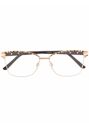Cazal square-frame glasses - Gold