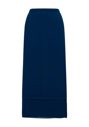 Gucci double-layer pleated skirt - Blue