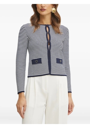 LUISA SPAGNOLI striped cardigan - Blue