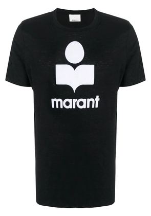 MARANT Karman logo-print linen T-shirt - Black