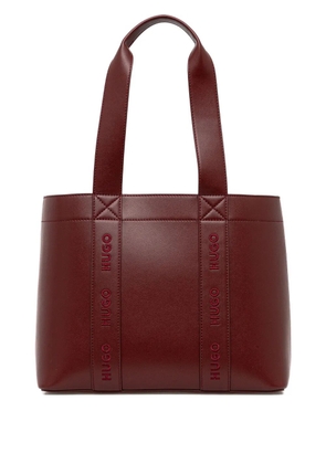HUGO logo-embroidered tote bag