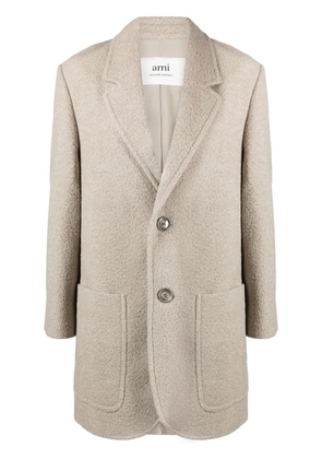 AMI Paris wool-blend bouclé blazer - Neutrals
