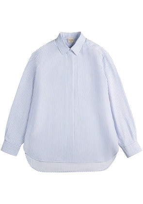 Tod's striped poplin shirt - Blue