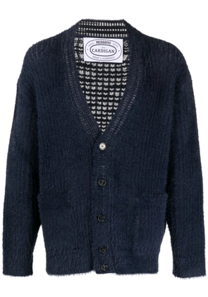 Missoni V-neck knitted cardigan - Blue