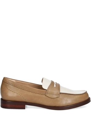 Clarks Originals two-tone leather loafers - Brown