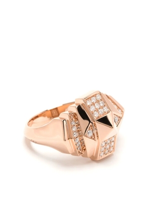STATEMENT PARIS 18kt rose gold Mini Rockaway Pyramid diamond ring