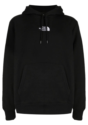The North Face logo-embroidered cotton blend hoodie - Black