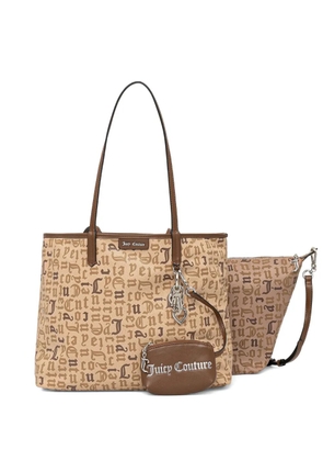 Juicy Couture logo-patch tote bag - Neutrals