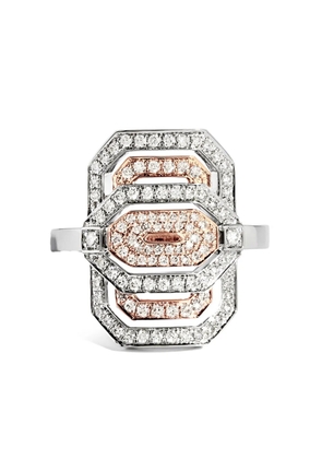 STATEMENT PARIS 18kt rose gold My Way diamond ring - Silver