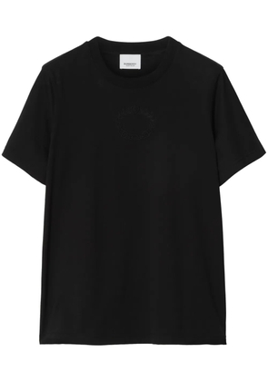 Burberry tonal embroidered-logo T-shirt - Black