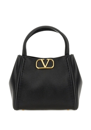 Valentino Garavani small Alltime leather tote bag - Black