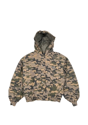 Ksubi hooded camouflage jacket - Brown
