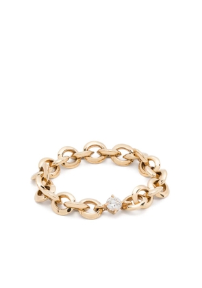 Lizzie Mandler Fine Jewelry 18kt yellow gold Micro chain-link ring