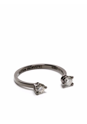 Delfina Delettrez 18kt gold Dots diamond ring - Black